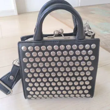 moussy 스터드 블랙 핸드백 2way