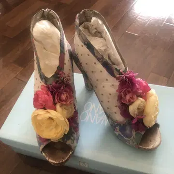 WANONANO 오픈토 레이스 부티 22.5cm 새상품급 히메코