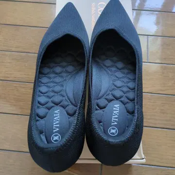 VIVAIA 블랙 스틸레토 펌프스 38