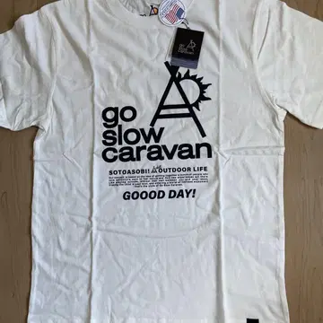 go slow caravan 화이트 티셔츠 사이즈 3