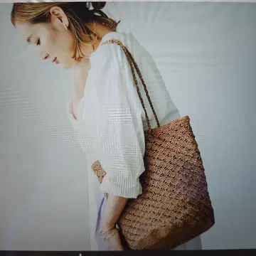 북유럽 생활용품점 라피아 토트백