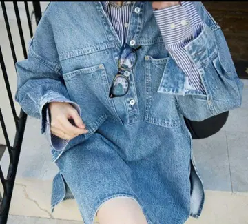 슬로브 이에나 LE DENIM 필드 오버 튜닉