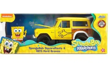 Jada Toys 1973 포드 브롱코 & 스펀지 밥 피규어