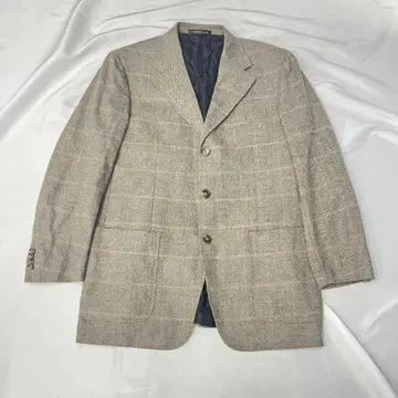 CORNELIANI 캐시미어 혼방 체크 무늬 테일러드 자켓