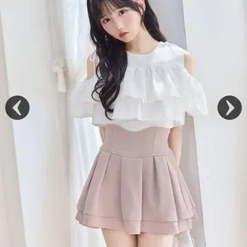 미셸 마카롱 슬림 레그 스커트 S 더스티 핑크