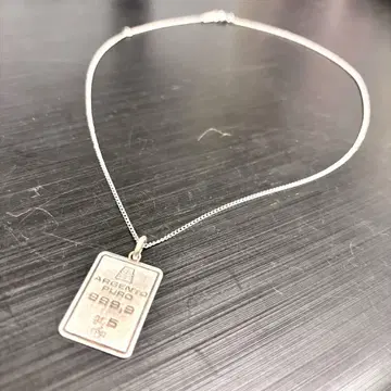 argento puro 999.9 순은 gr.5 목걸이 스털링