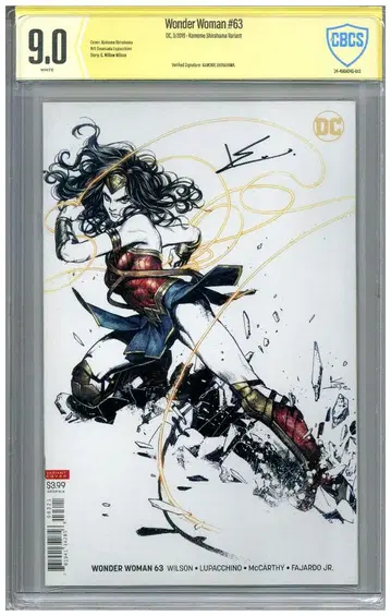 Wonder Woman #63 CBCS9.0 사인 포함