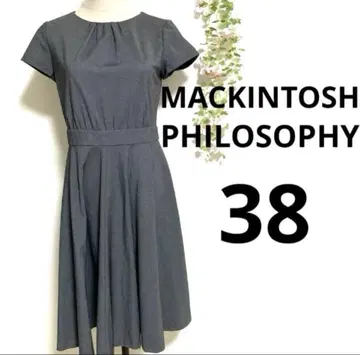 MACKINTOSH PHILOSOPHY 스트레치 원피스 반팔 그레이