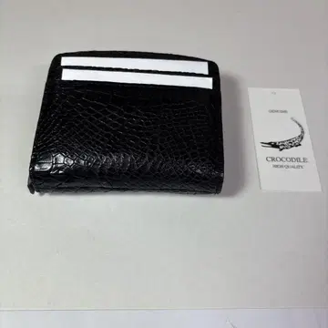 CROCODILE 블랙 두겹 지갑