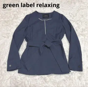 green label relaxing 노카라 자켓 네이비 M