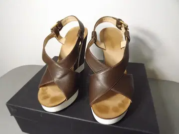 JIL SANDER 질 샌더 이탈리아제 통굽 샌들 웨지솔