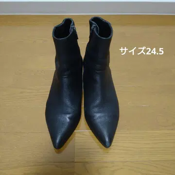 사이드 고어 부츠  장화  블랙 24.5