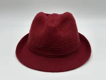 일본제 라코스테 니트 중절모 빨간색 58cm 악어 로고 LACOSTE
