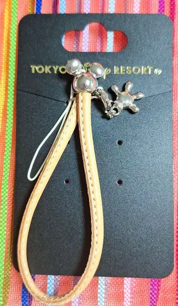 TOKYO DISNEY RESORT 천연 가죽 미키 스트랩
