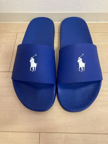 폴로 랄프 로렌 슬라이드 샌들 비치 샌들 파랑 블루
