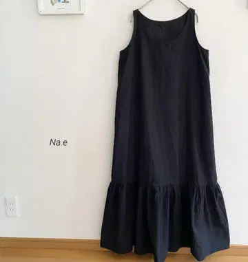 Na.e 앞뒤 2way 슬리브리스 원피스 블랙 한국제