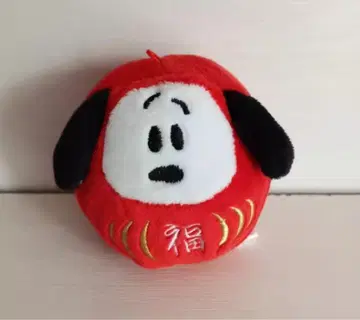 빨간 개 얼굴 봉제 인형