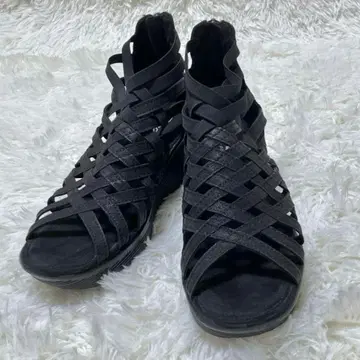 스케쳐스 글래디에이터 샌들 통굽 메쉬 블랙 25cm