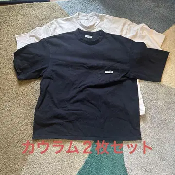 CAHLUMN 포켓 부착 티셔츠 2종 세트 2XL
