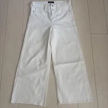 BANANA REPUBLIC 화이트 와이드 레그 데님 27/4