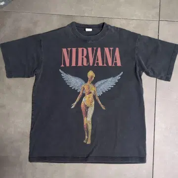 NIRVANA 티셔츠 M 사이즈 다크 그레이