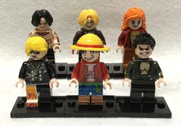레고(LEGO) 호환 제품 원피스 미니 피규어 애니메이션 6개