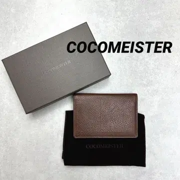 COCOMEISTER 코코마이스터 명함지갑 카드 케이스 브라운 소가죽