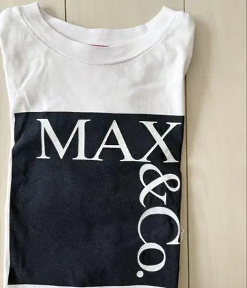 MAX&Co. 티셔츠 화이트 네이비