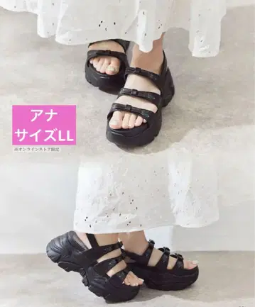 안나 스포츠 샌들 치하루 디즈니 안나 스노우 시마무라 블랙 검정 신발
