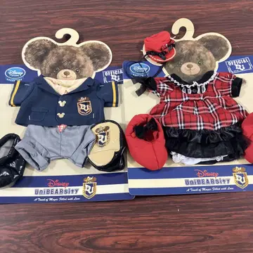 (7-36) 디즈니 UniBEARsity 옷 갈아입기 세트 2개 미사용