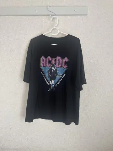 AC/DC 1979 월드 투어 티셔츠 블랙 L