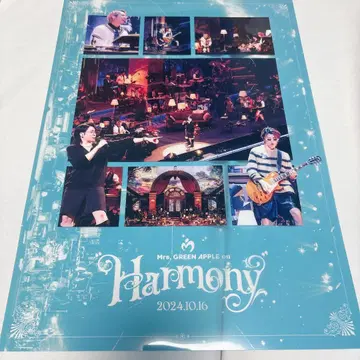 Mrs. GREEN APPLE on Harmony A3 클리어 포스터