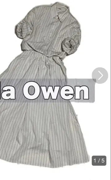 Mila Owen 스트라이프 셔츠 원피스
