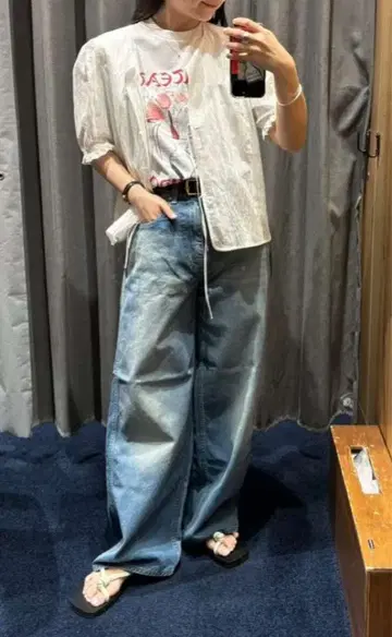 SHINZONE ROBINSON DENIM PANTS 32 라이트 블루