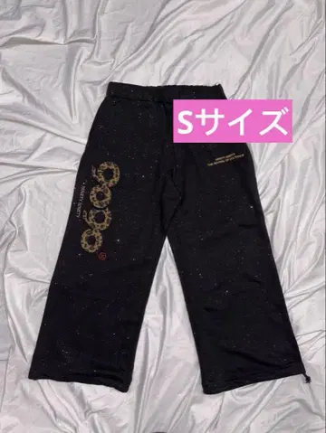 9090 girl OG 로고 스웨트 팬츠 옐로우 S