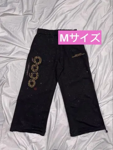 9090 girl OG 로고 스웨트 팬츠 옐로우 M
