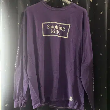 FR2 Smoking kills 긴팔 티셔츠 퍼플