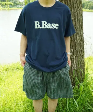 BrokenBase B.Base 로고 티셔츠 S 사이즈 네이비