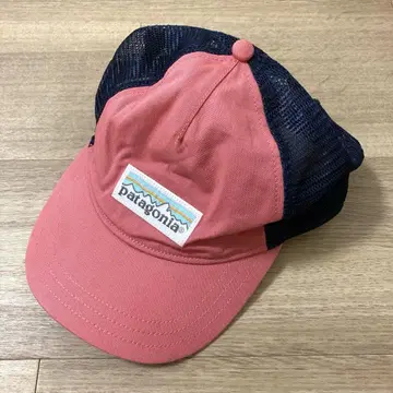 파타고니아 캡 메쉬 핑크 네이비