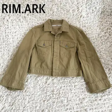 RIM.ARK 림 아크 크롭 데님 자켓 숏 기장