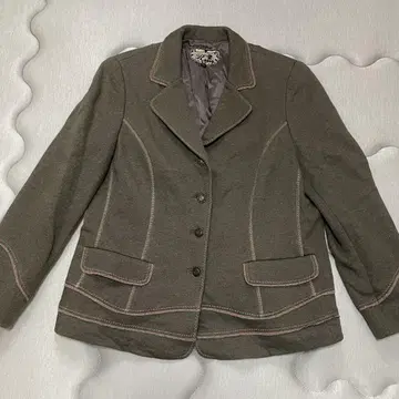 수입 로사 코튼 테일러드 자켓 브라운 Size46