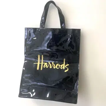 HARRODS 해롯츠 토트백 블랙 에나멜