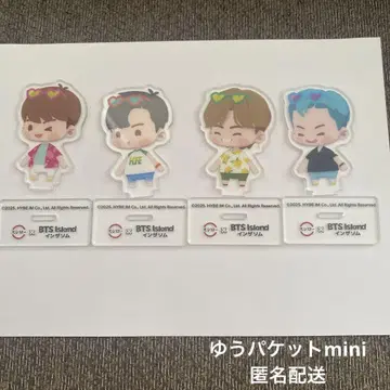 BTS 스시로 인더솜 콜라보 한정판 미니 아크릴 스탠드 4개 세트