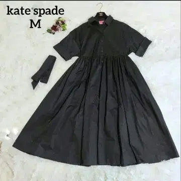 컨디션 최상 kate spade NY 블랙 셔츠 원피스 반팔 롱 M