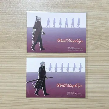 대 캡콤 전 엽서 데빌 메이 크라이 단테 버질 세트