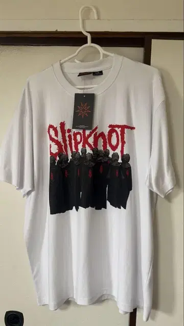 Slipknot XL 화이트 티셔츠
