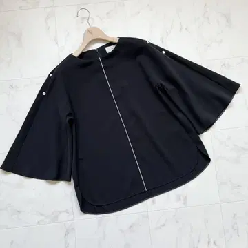 새상품급 시클라스 CYCLAS 3way 블라우스 블랙 판초 포멀