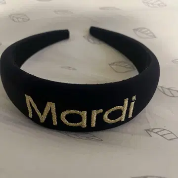 Mardi 자수 헤어밴드 머리띠