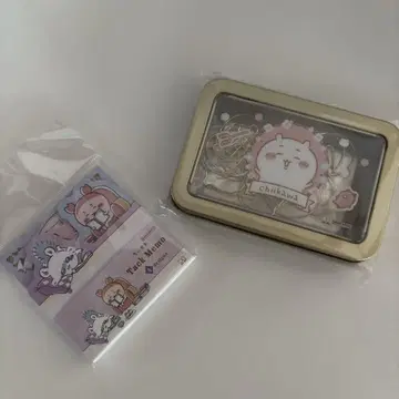 치이카와 (먼작귀) 메모 용지 60매와 클립 케이스