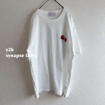 y2k synapse factory 체리 하트 티셔츠 m40